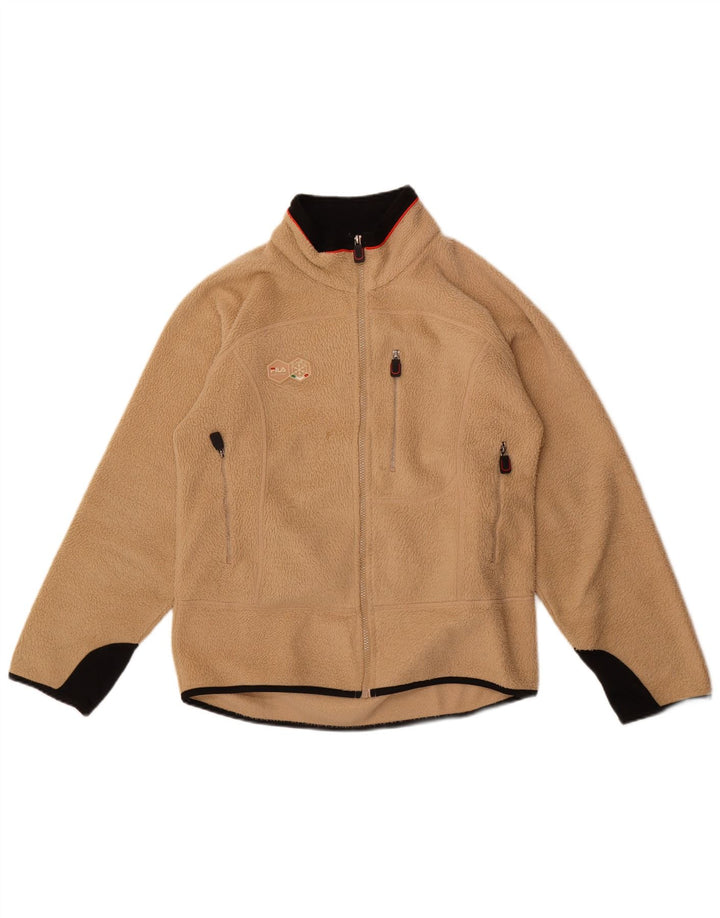 Giacca in pile da uomo Fila UK 38 Colorblock beige medio