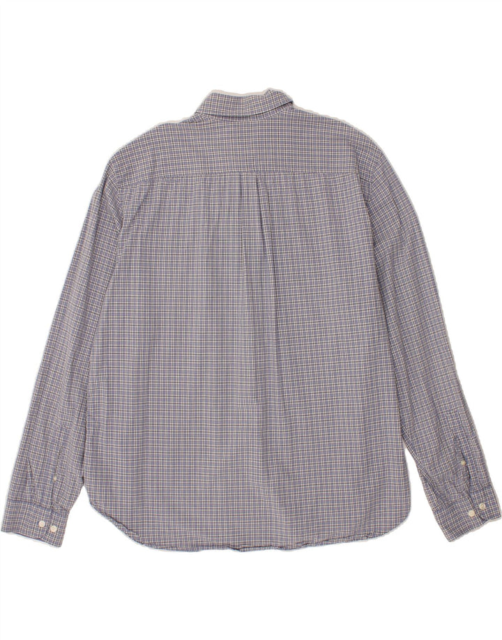 DOCKERS Mens Shirt XL Blue Check Cotton Vintage Dockers and Second-Hand Dockers from Messina Hembry 