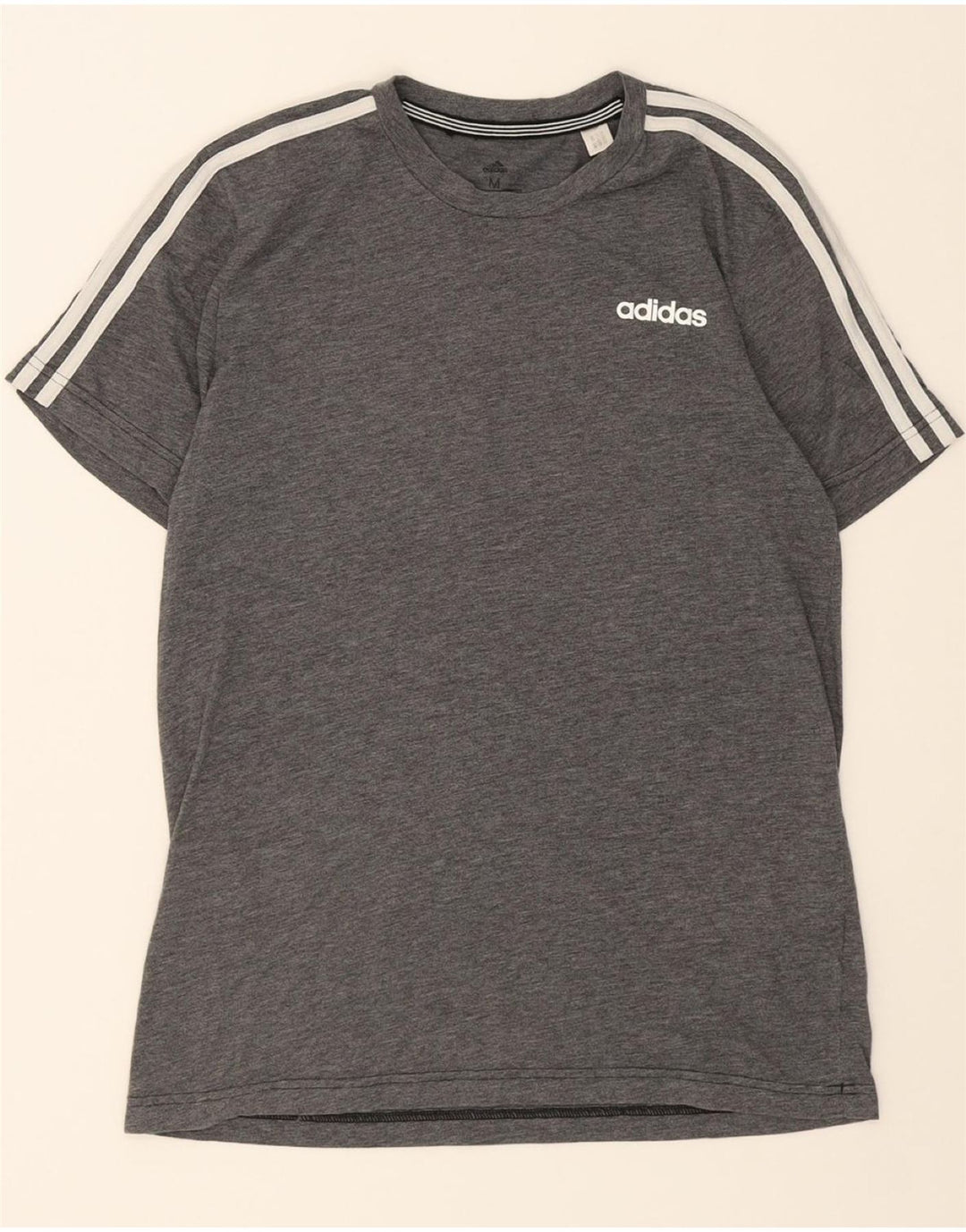 ADIDAS Mens Aeroready T-Shirt Top Medium Grey Polyester Vintage Adidas and Second-Hand Adidas from Messina Hembry 