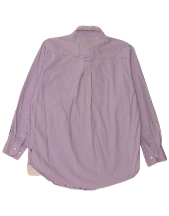 CREW CLOTHING Ανδρικό πουλόβερ Πουκάμισο Μικρό Μωβ Βαμβακερό