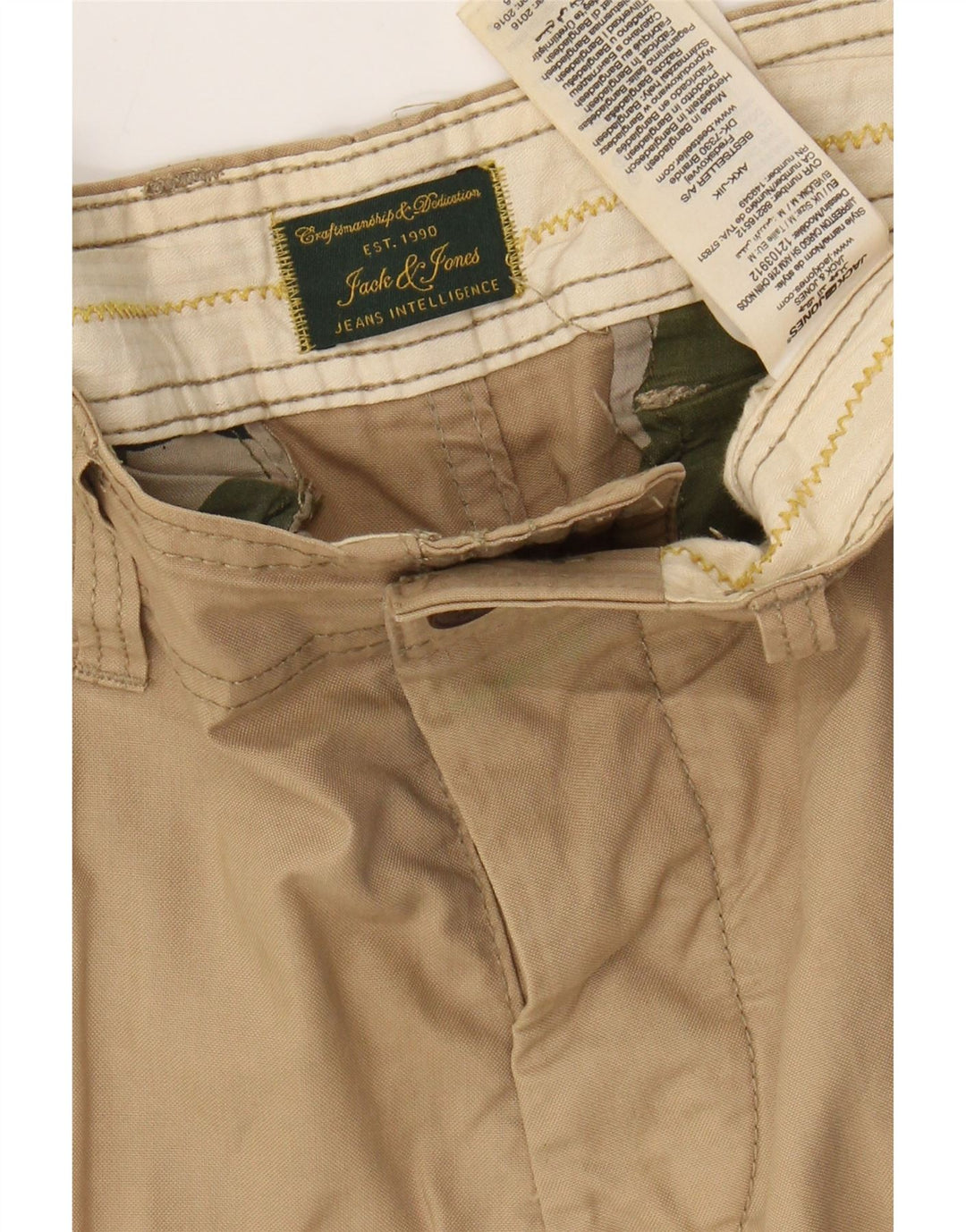 JACK & JONES Ανδρικό σορτς Cargo Medium W32 Μπεζ βαμβακερό