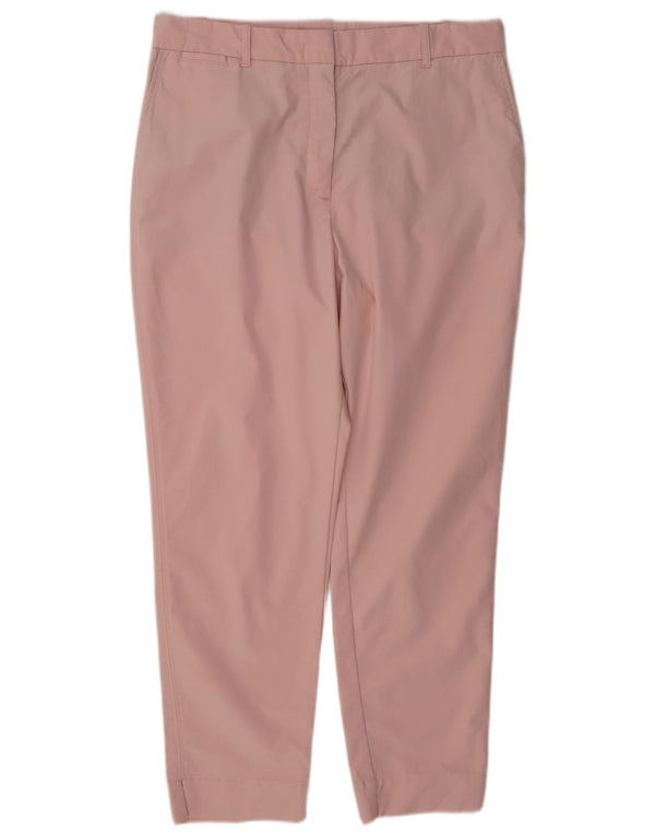 Marks & Spencer kvinders højtaljede chinobukser UK 14 Large W32 L28 Pink