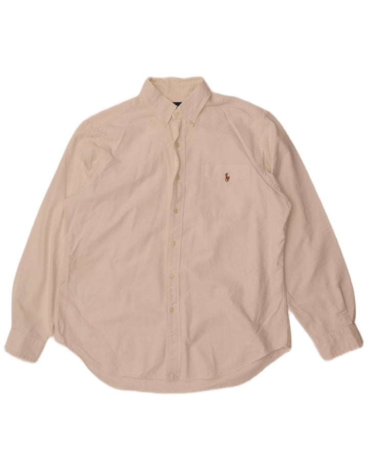 Ralph Lauren Herre Classic Fit skjorte, stor hvid