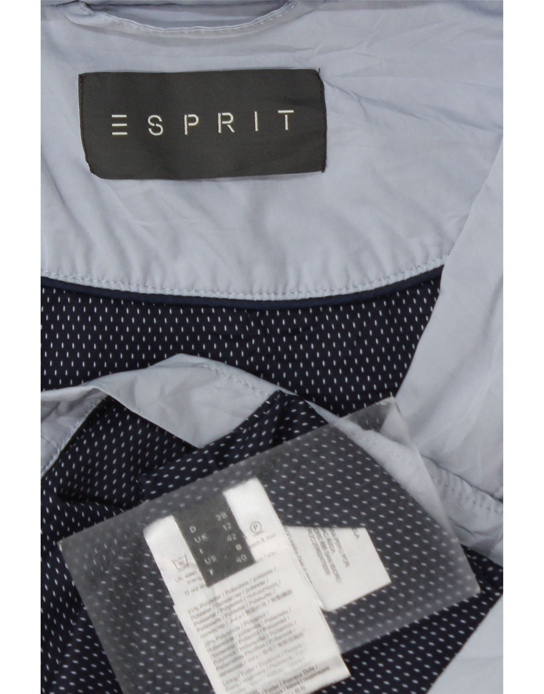 Giacca militare da donna ESPRIT UK 12 poliestere blu medio