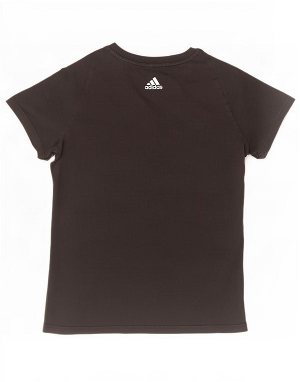 Adidas Camiseta gráfica para mujer Top UK 16/18 Grande Negro Algodón