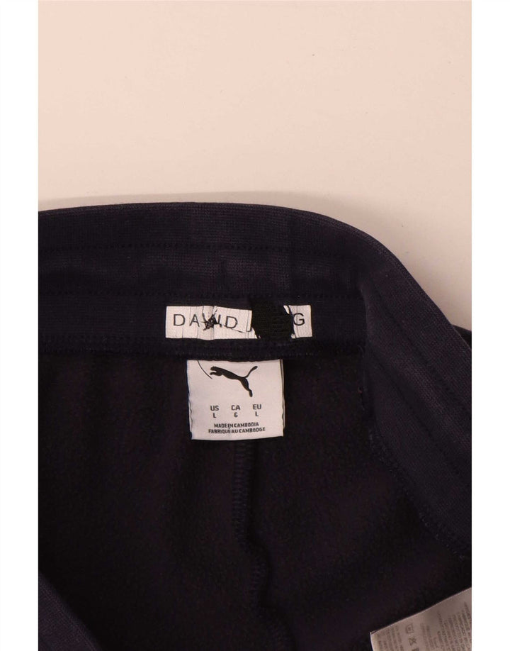 Pantaloni da tuta da donna Puma Large in cotone blu navy