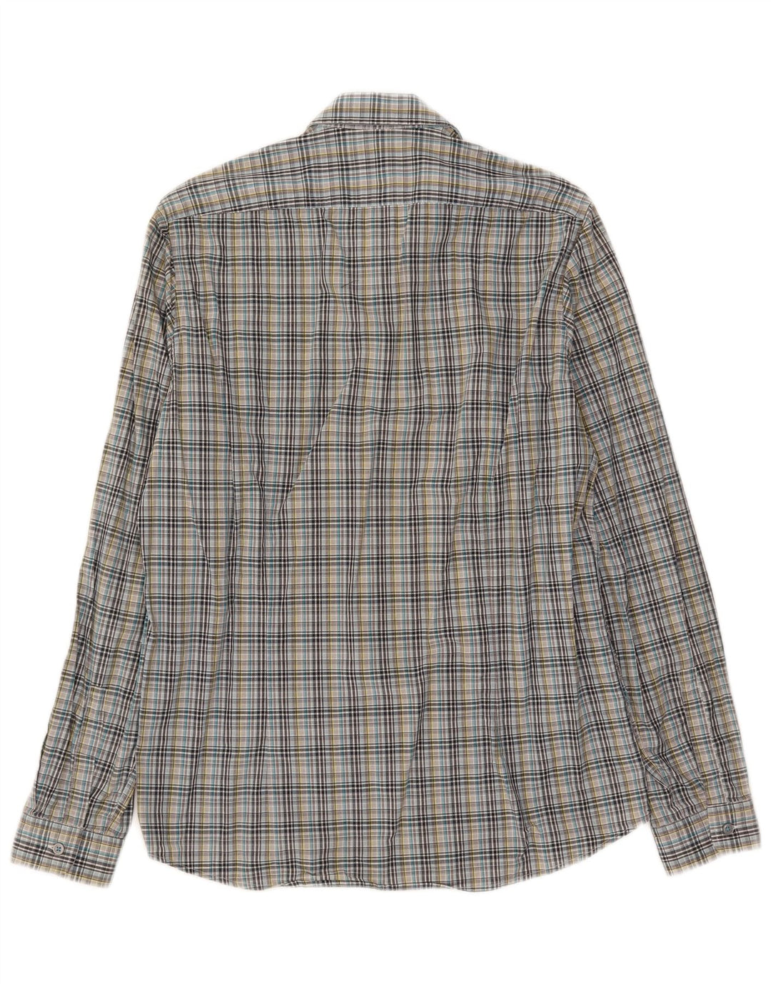 Camicia da uomo Hugo Boss piccola in cotone a quadri multicolore
