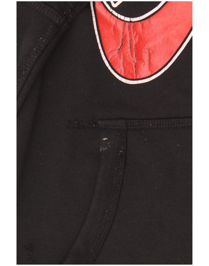 Nike Mens Air Graphic Hoodie Jumper Medium Black Cotton