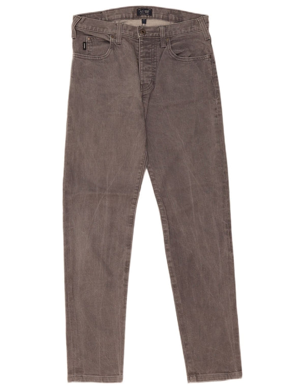 Jeans slim da uomo Armani W28 L29 cotone grigio
