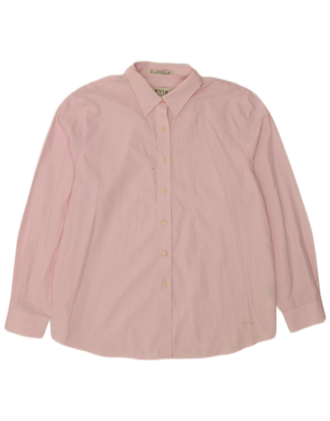Orvis Womens Shirt US 18 2XL Pink Cotton