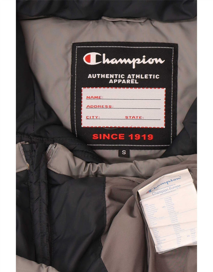 Champion Chaqueta Acolchada Extragrande para Hombre UK 10 Small Gris Colorblock