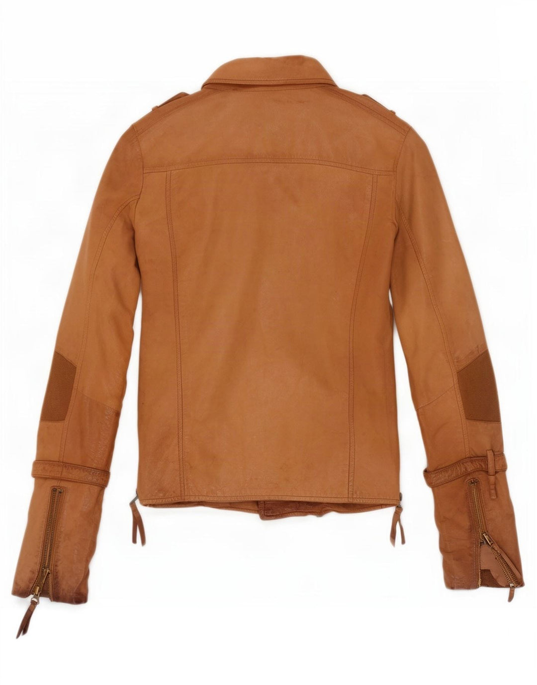 Женская кожаная косуха True Religion UK 10, маленькая, бежевая с цветными блоками