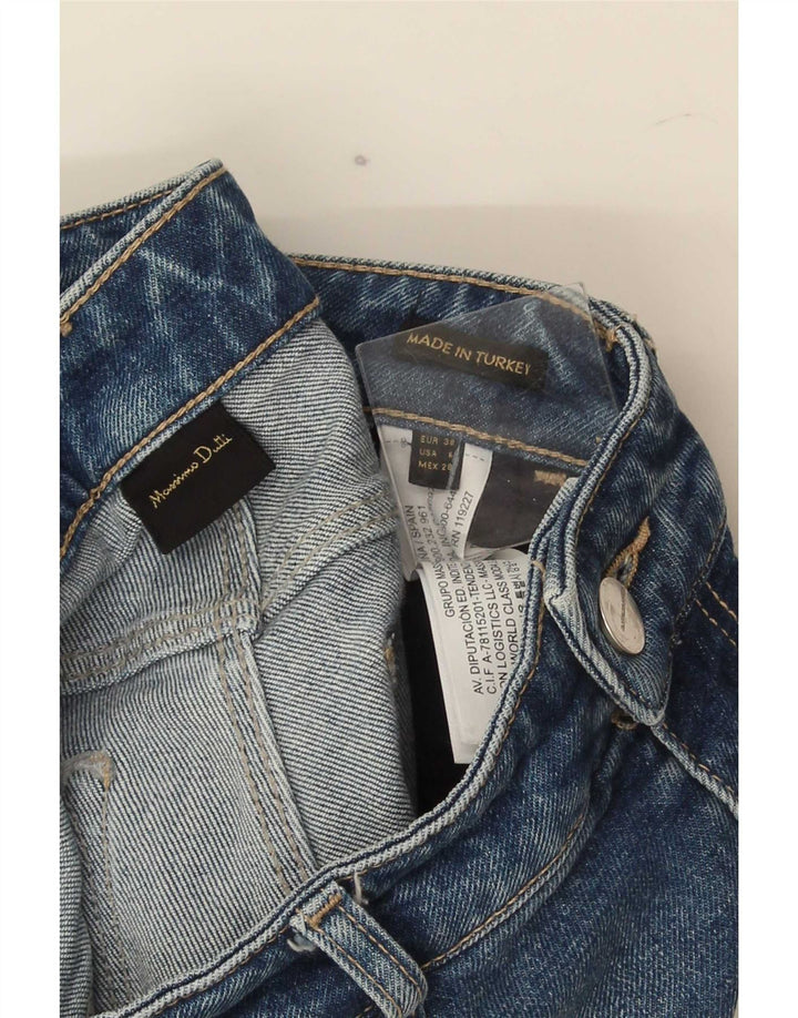 Massimo Dutti Womens Slim Jeans EU 38 Small W28 L26 Blue Cotton