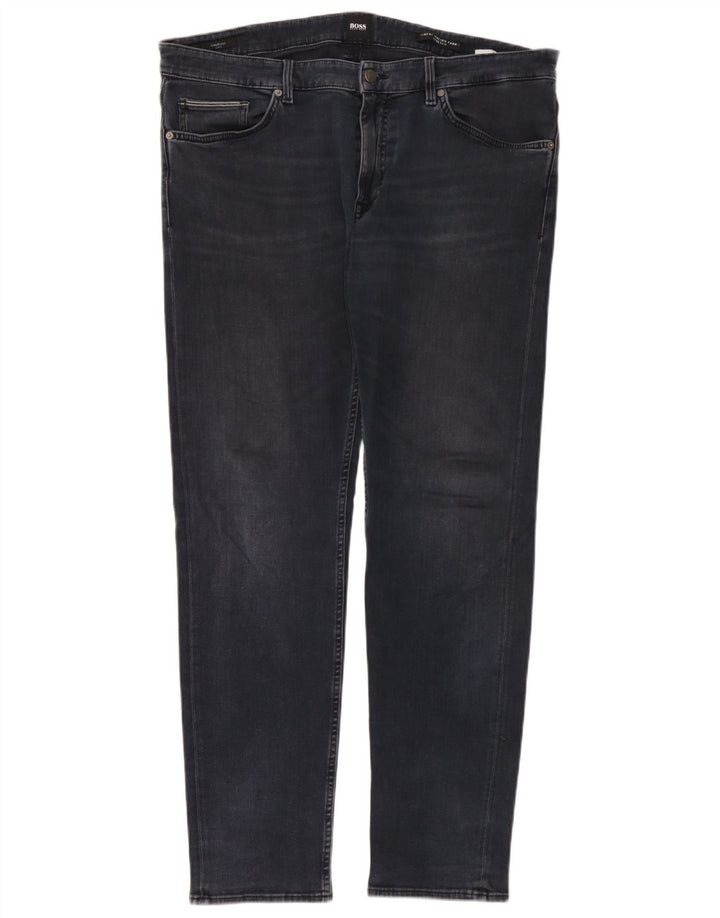 Hugo Boss Mens Slim Jeans W38 L34 Blue Cotton