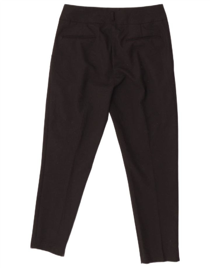 Zara Womens Slim Suit Trousers XS W24 L25 Black Polyester