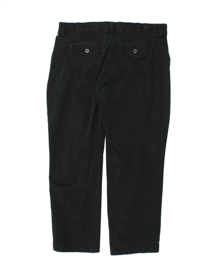 LEE Womens Straight Cropped Trousers US 16 2XL W36 L27 Green Cotton Vintage Lee and Second-Hand Lee from Messina Hembry 