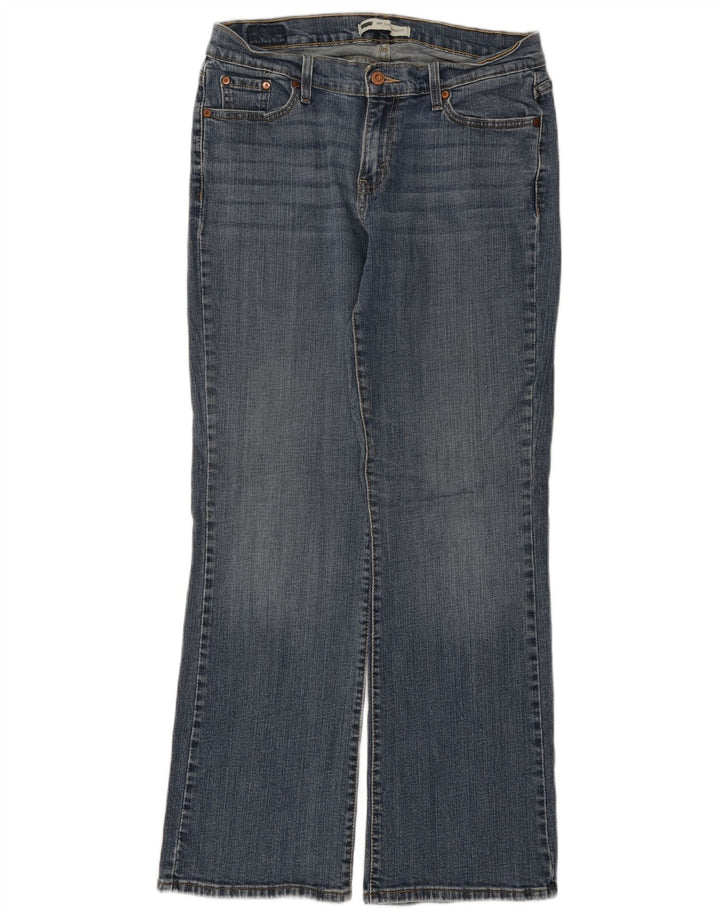 LEVI'S Jeans 529 Curvy Bootcut da donna W32 L32 in cotone blu