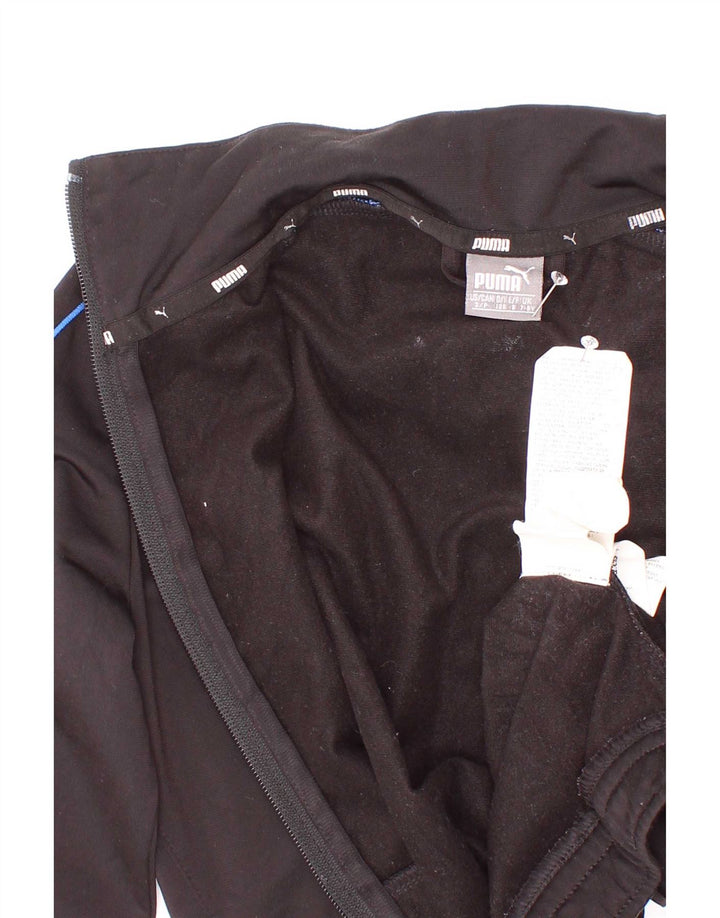 Puma Veste de survêtement graphique garçon 7-8 ans Noir Polyester