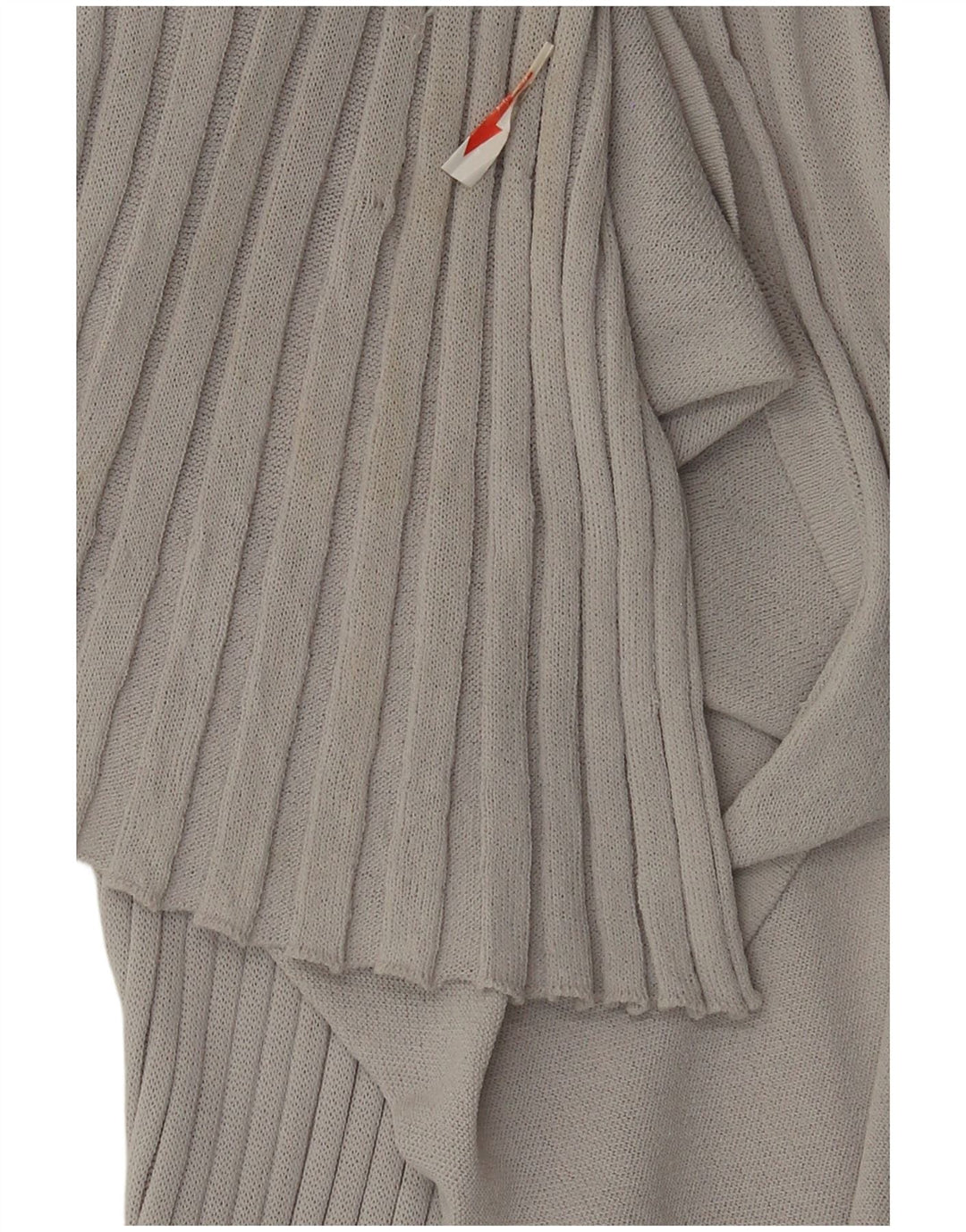 Zara Womens Longline See Through Cardigan Top UK 12 Medium Grey Viscose