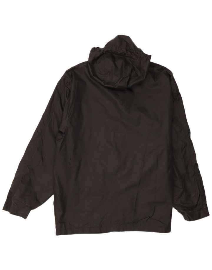 Fila Mens Hooded Rain Jacket UK 40 Large Black Nylon
