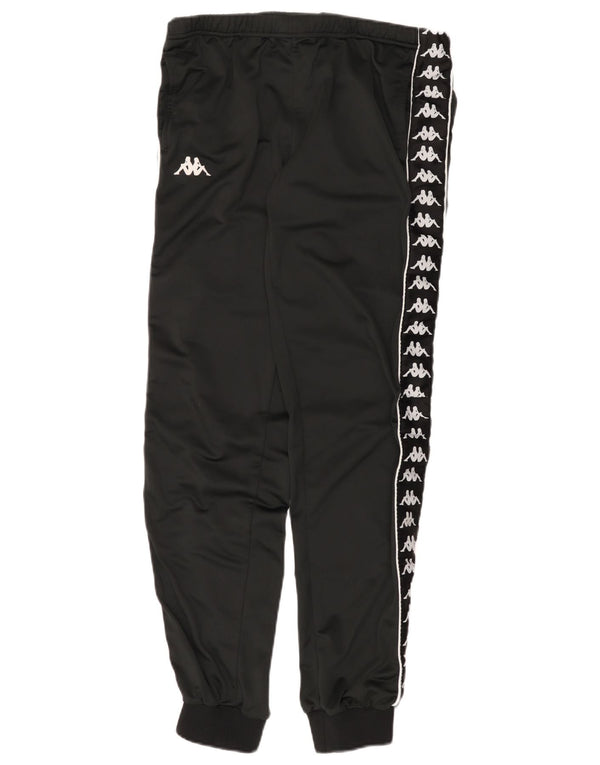Kappa Pantalon de survêtement graphique pour femme Joggers UK 14 Large Noir