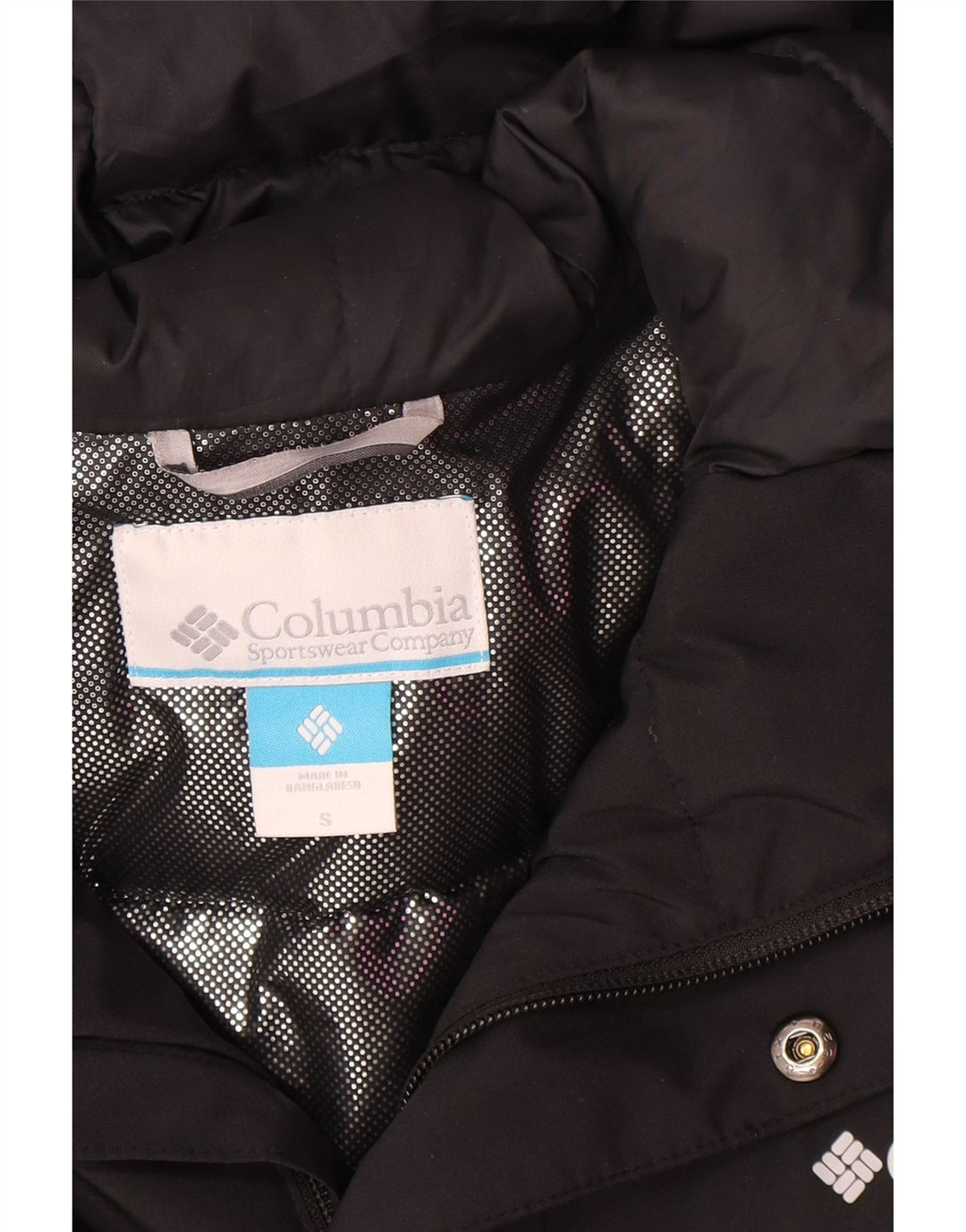 Columbia Mens Hooded Windbreaker Jacket UK 36 Small Black Polyester