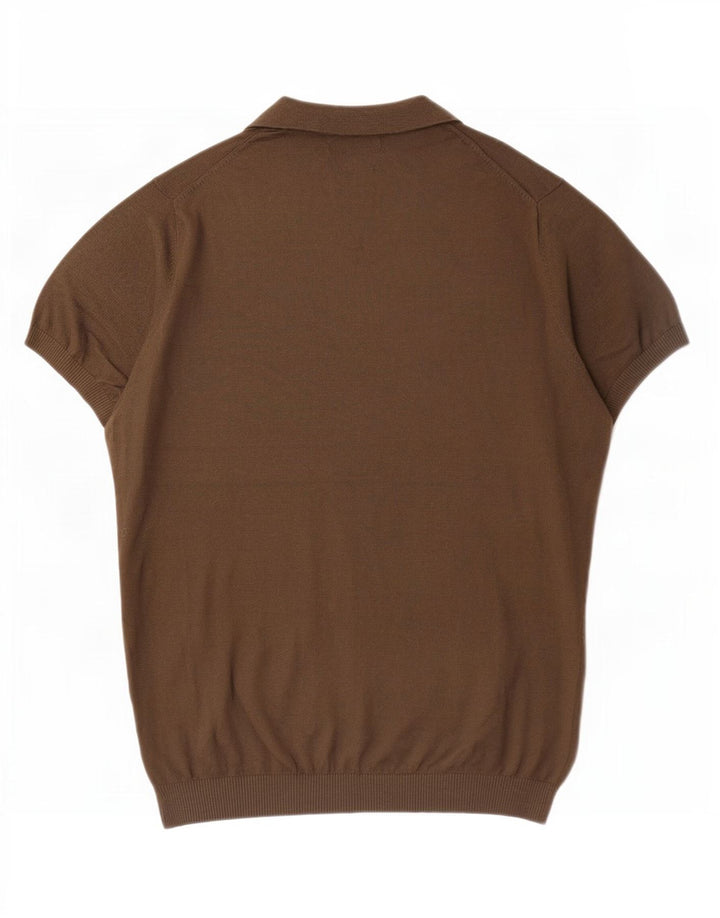 Massimo Dutti Herre poloshirt Medium Khaki Bomuld