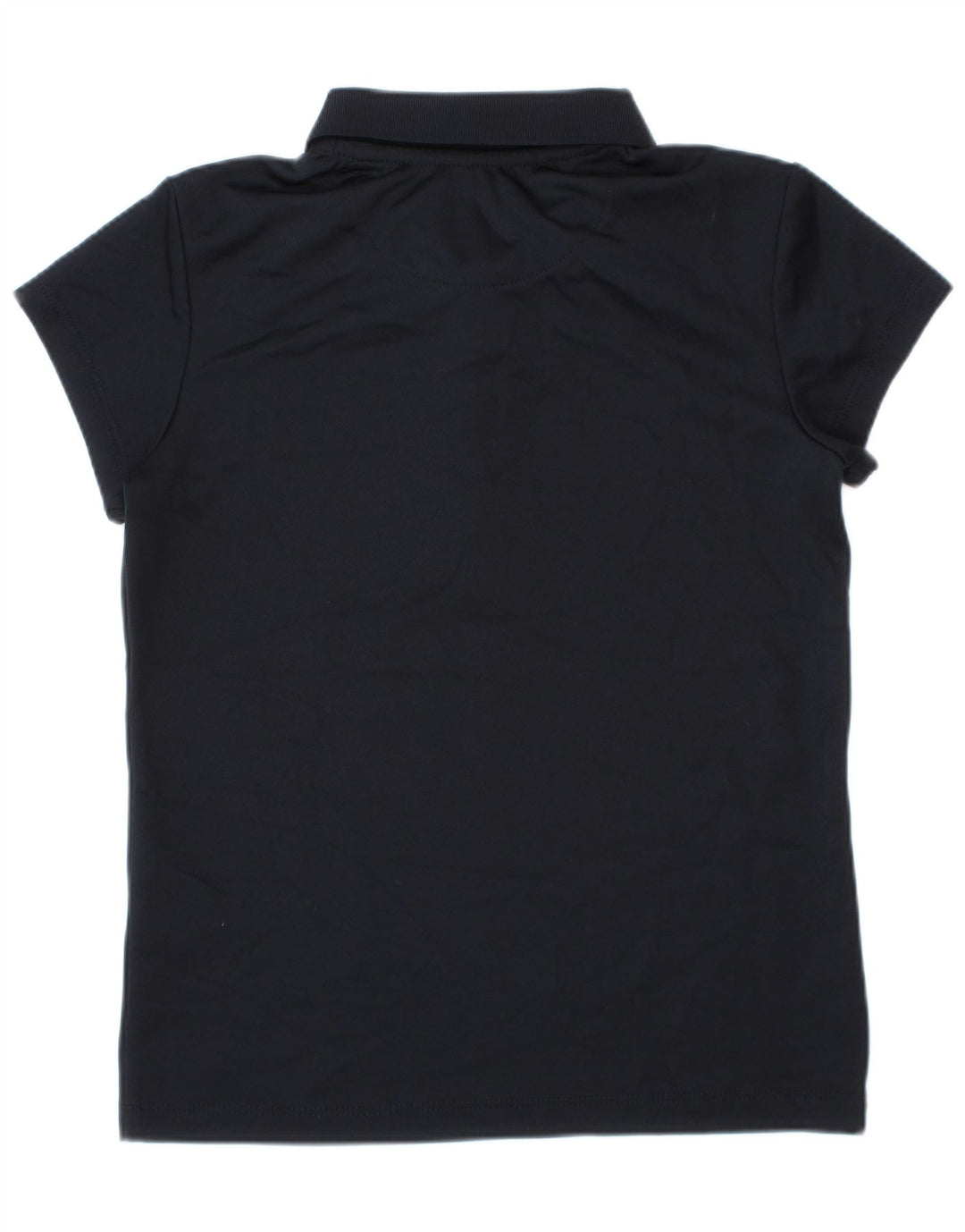 Izod Girls Regular Fit Polo Shirt 7-8 Years Small Navy Blue Polyester