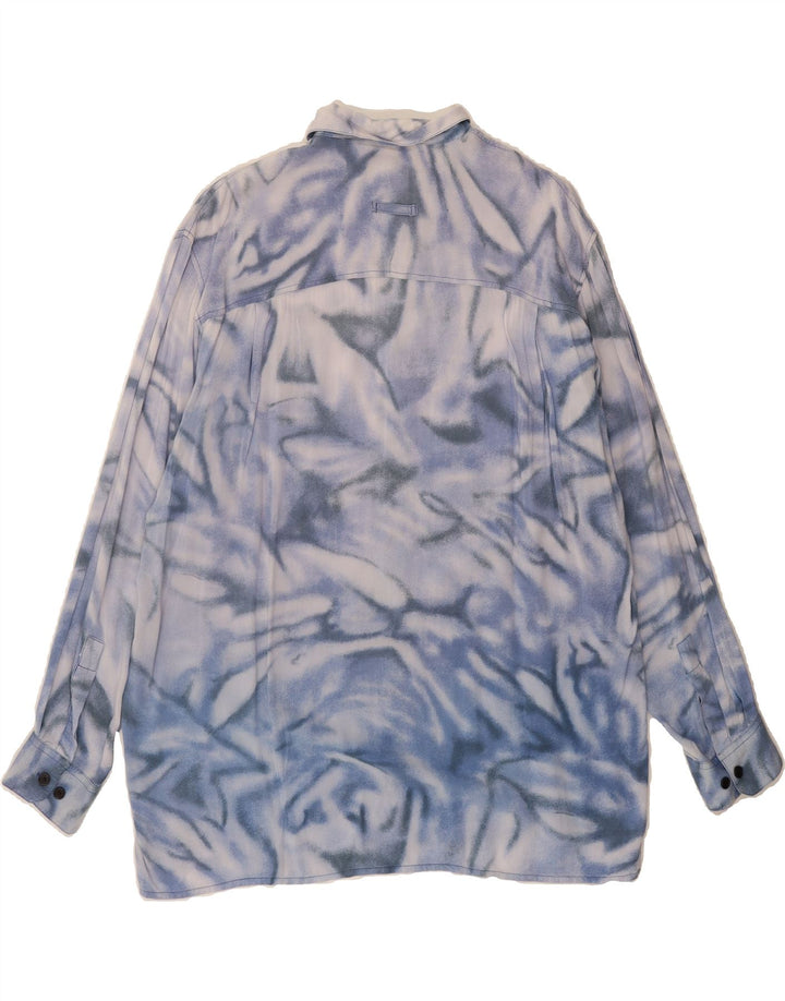 JACQUES LORANT Mens Shirt XL Blue Tie Dye Vintage Jacques Lorant and Second-Hand Jacques Lorant from Messina Hembry 