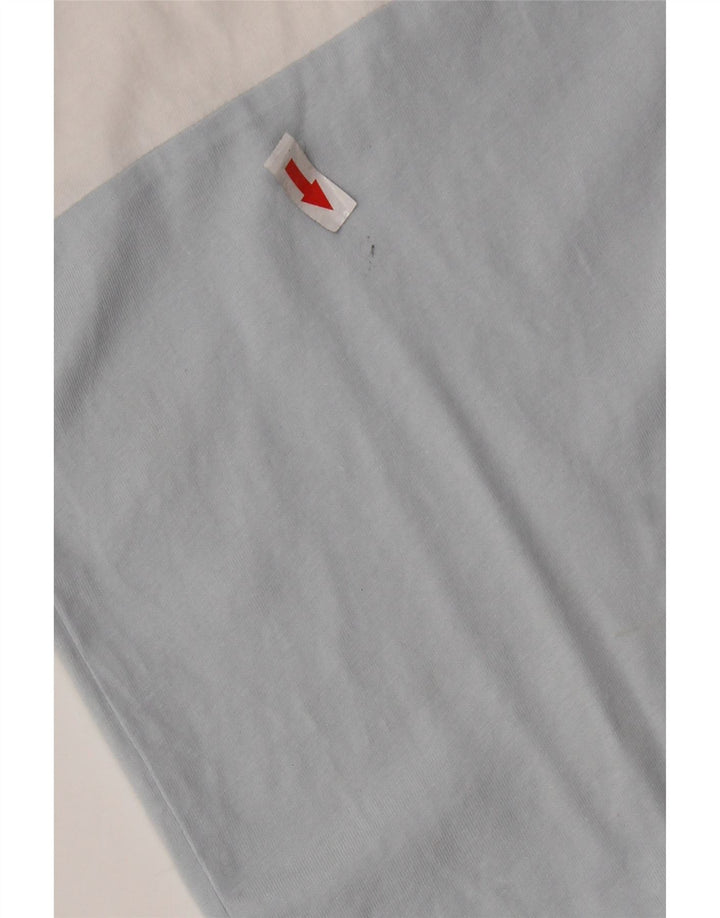 LEVI'S Womens Oversized Graphic T-Shirt Top UK 10 Small Blue Colourblock