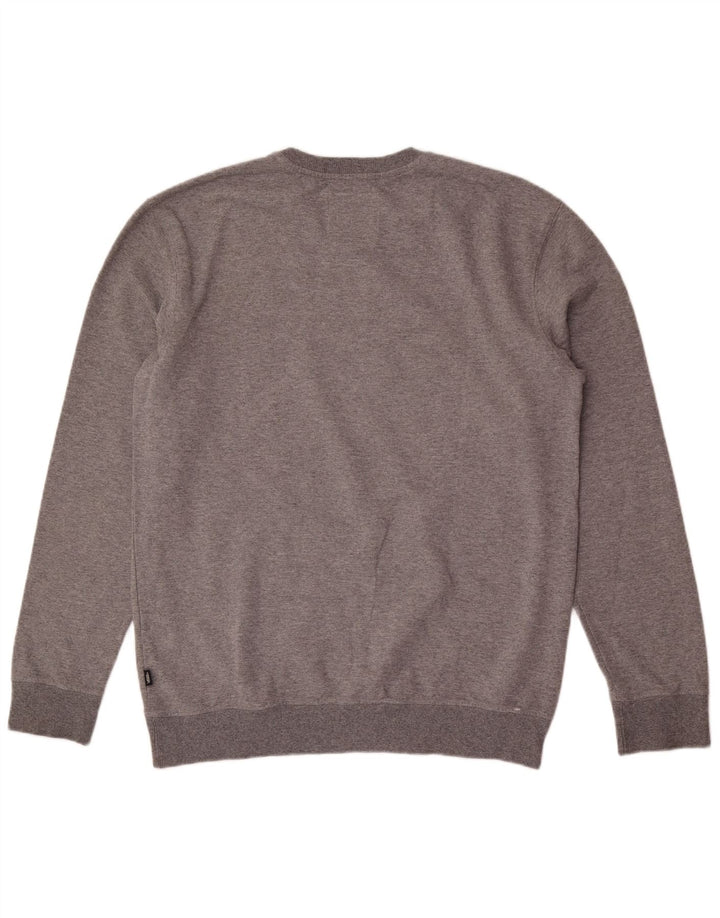 Vans Mens Graphic Sweatshirt Jumper Large Grey Cotton