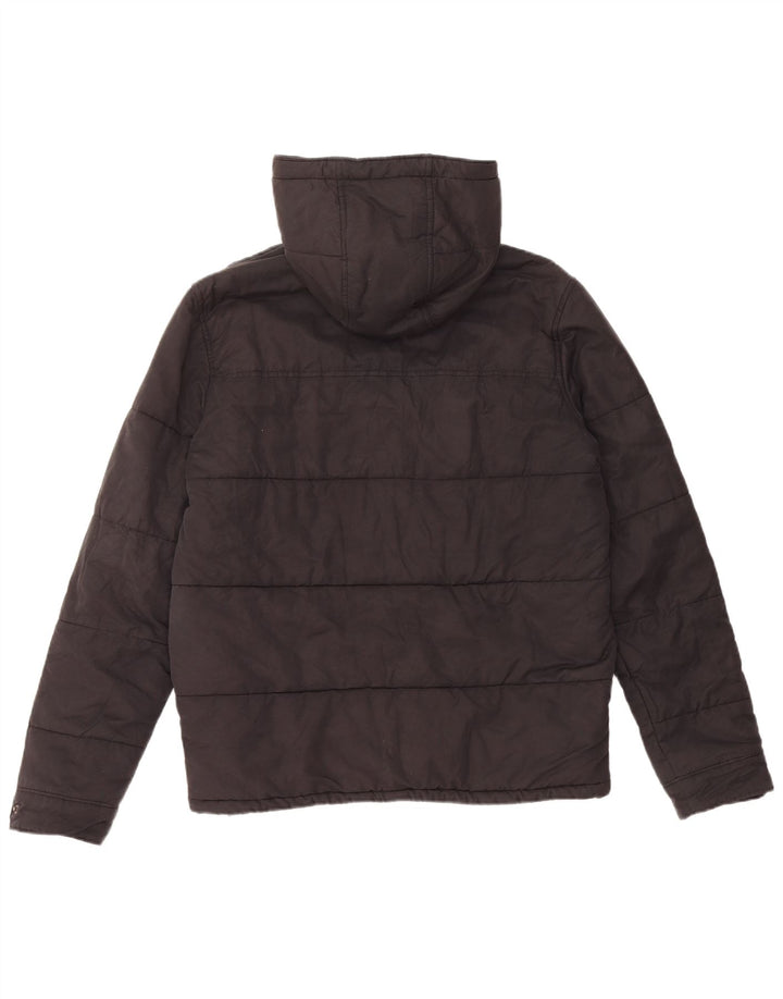 Jachetă căptușită cu glugă Levi's pentru bărbați UK 38, bumbac mediu negru