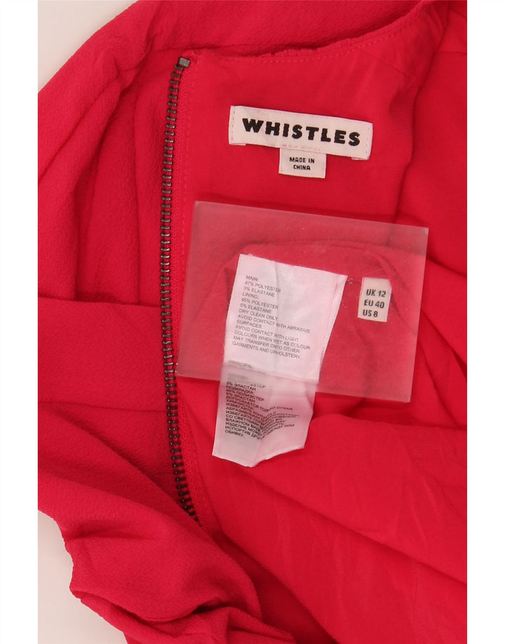 Женское платье-футляр Whistles UK 12, средний красный полиэстер