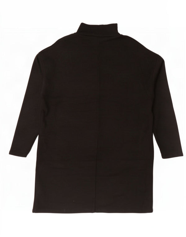 Zara Femme Robe Pull Oversize UK 44 Medium Noir Viscose