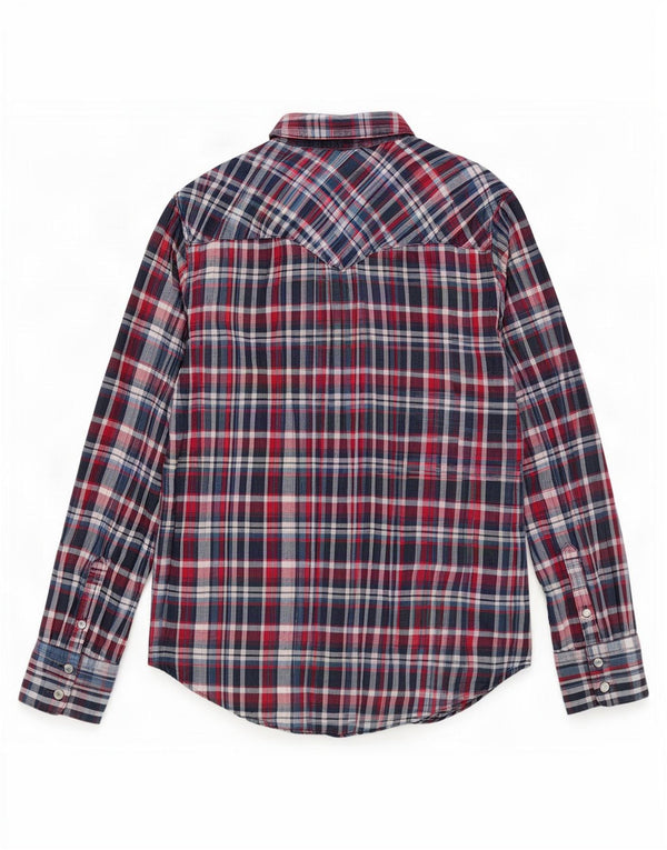 Levi's Mens Flannel Shirt Medium Red Check Cotton