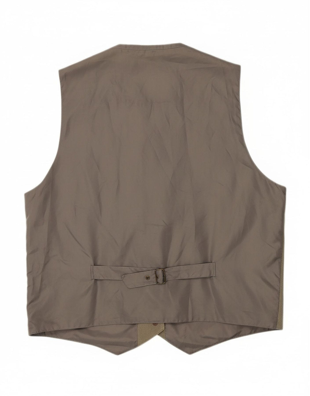 JOHN F GEE Mens Suede Waistcoat Large Grey Leather