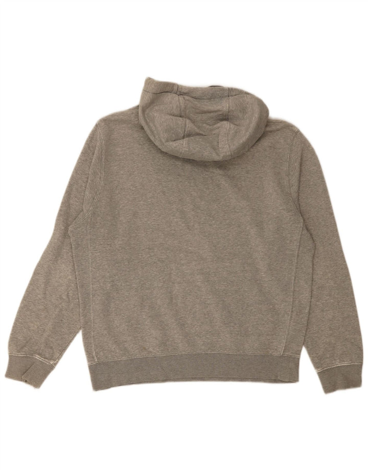 Nike Mens Hoodie Jumper Medium Grey Flecked Cotton