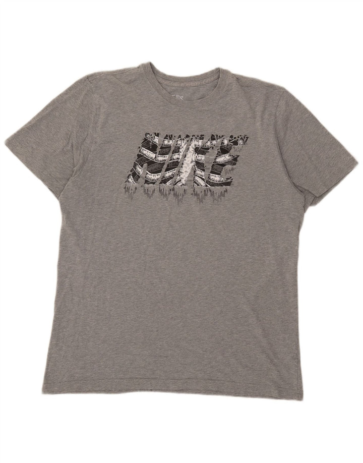 Nike Mens Standard Fit Graphic T-Shirt Top XL Grey