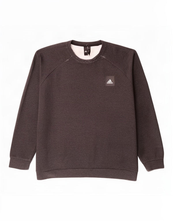 Felpa Adidas Uomo Maglione 2XL Cotone Grigio