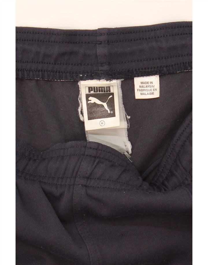 PUMA Mens Tracksuit Trousers Medium  Navy Blue Colourblock Vintage Puma and Second-Hand Puma from Messina Hembry 
