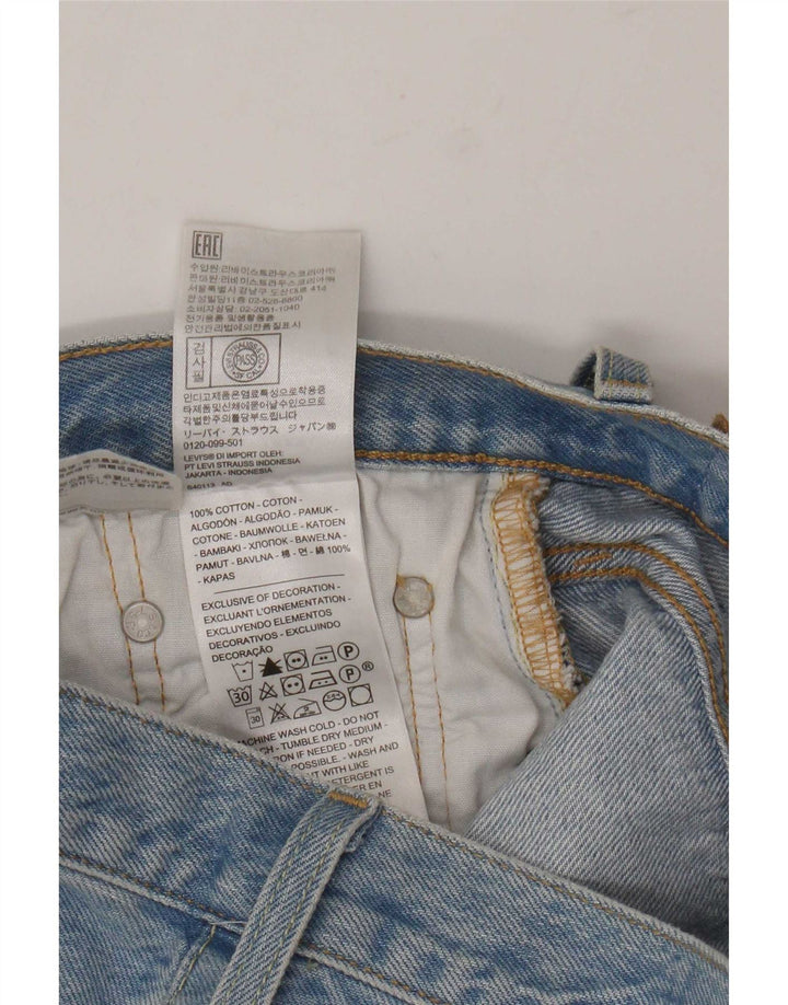 Levi's Womens 501 denimshorts W27 Små blå bomuld