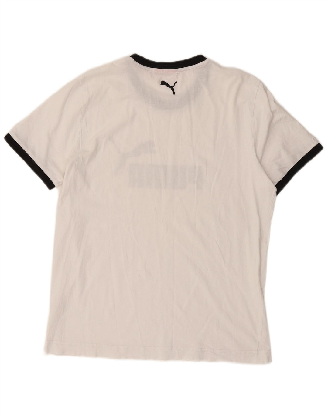 Puma Herre Grafisk T-Shirt Top Medium Hvid