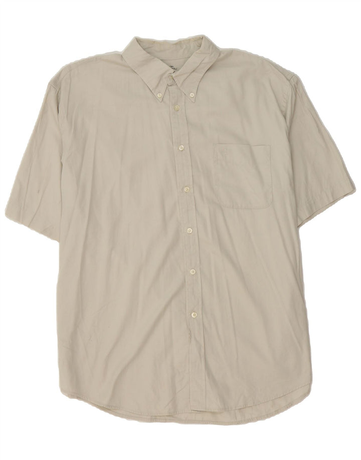 DOCKERS Mens Shirt Size 17 1/2 XL Beige Cotton Vintage Dockers and Second-Hand Dockers from Messina Hembry 