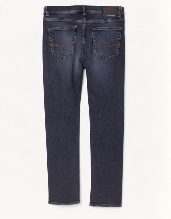 Jeans affusolati da uomo Pierre Cardin Lyon W32 L32 cotone blu navy