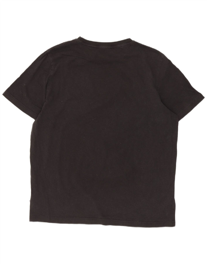 Puma Mens Graphic T-Shirt Top Large Black Cotton