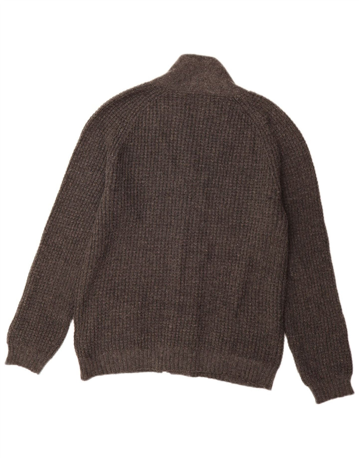 Marks & Spencer Herre Autograph Slim Fit Cardigan Sweater Medium Grey Uld