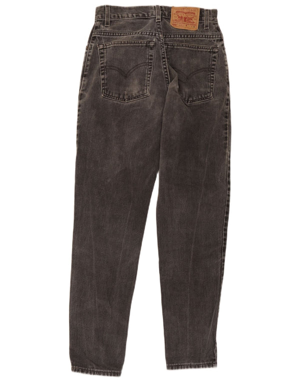 Levi's Womens 550 High Waist Tapered Jeans US 8 Medium W26 L30 Grey