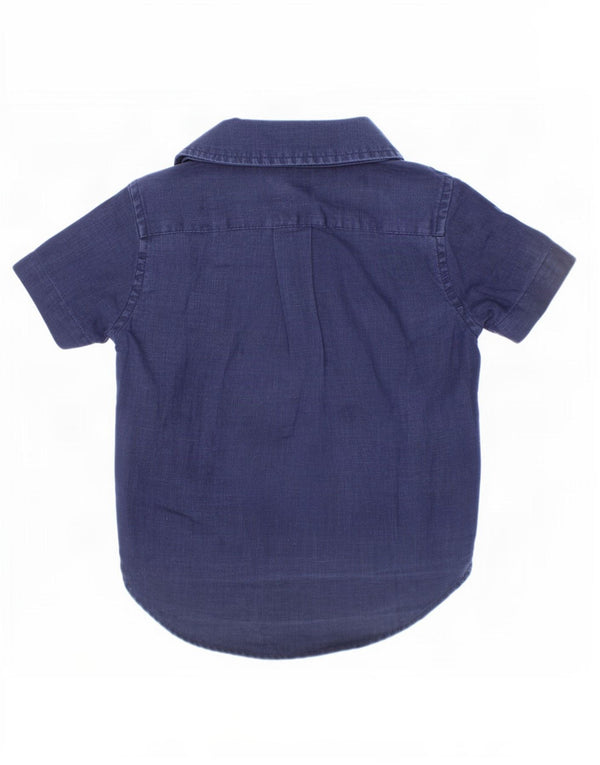 Μπλουζάκι Ralph Lauren Boys κοντομάνικο λινό 2-3 ετών Navy Blue