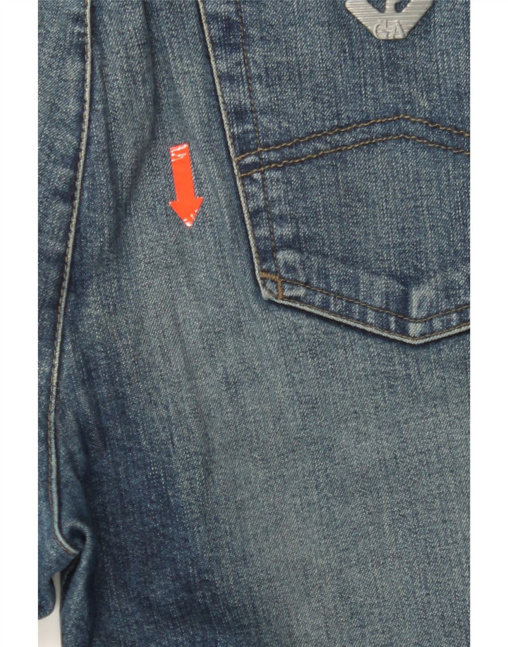ARMANI Womens Straight Jeans W29 L28 Blue Cotton Vintage Armani and Second-Hand Armani from Messina Hembry 