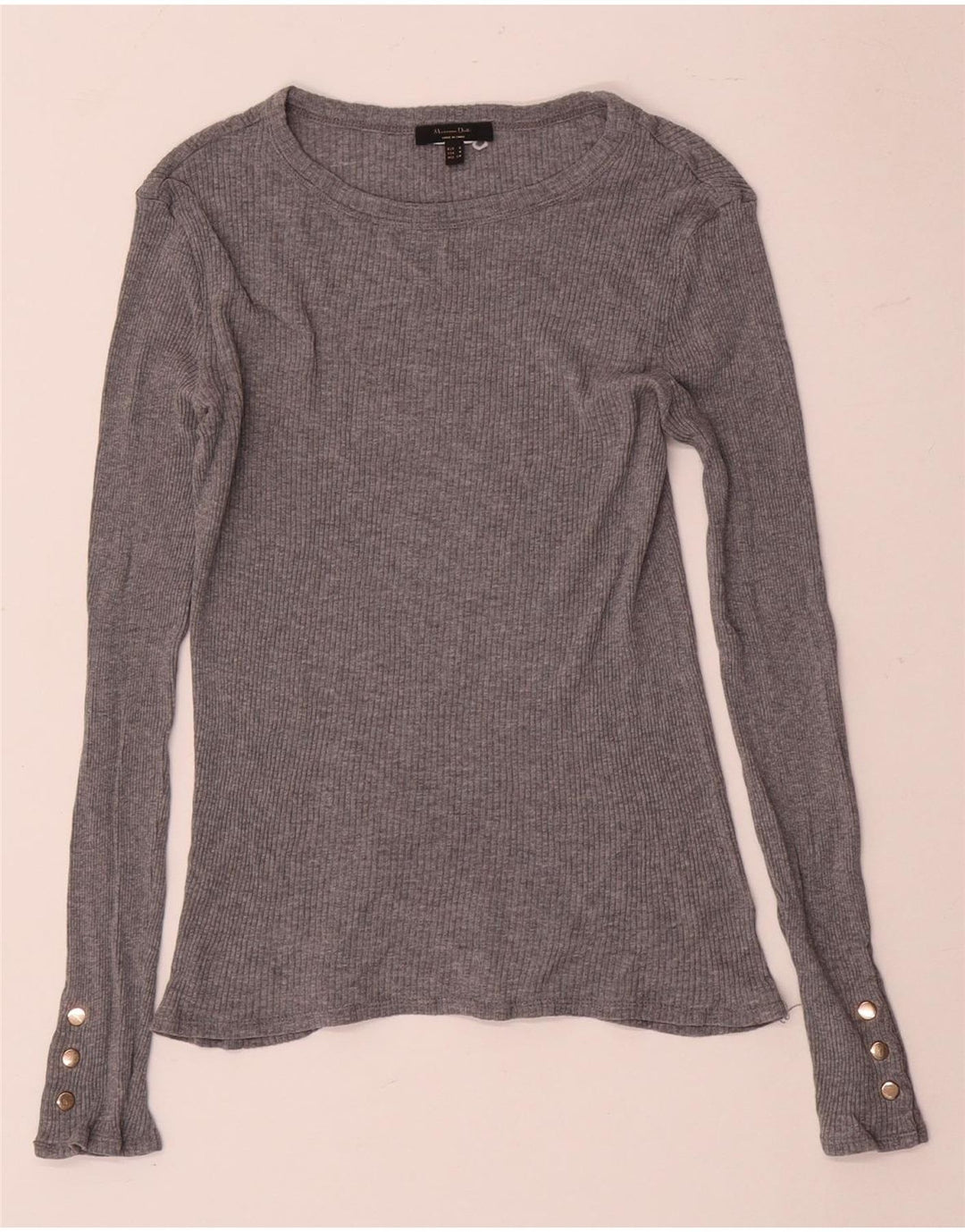 Massimo Dutti Γυναικείο μακρυμάνικο τοπ UK 8 Small Grey